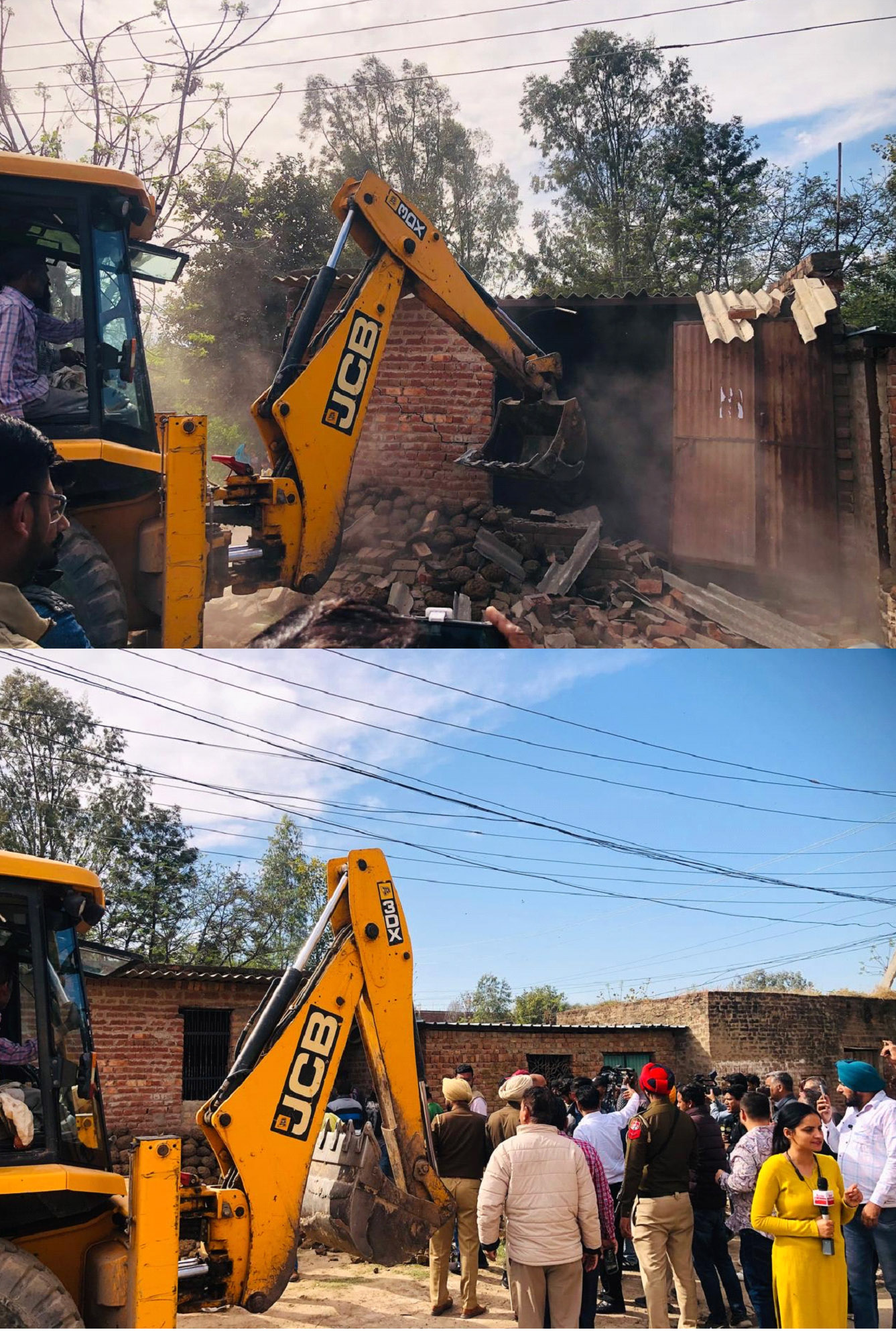 War against drugs- District police destroyed the illegal structures of drug traffickers